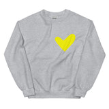 Yellow Solo Heart Sweatshirt