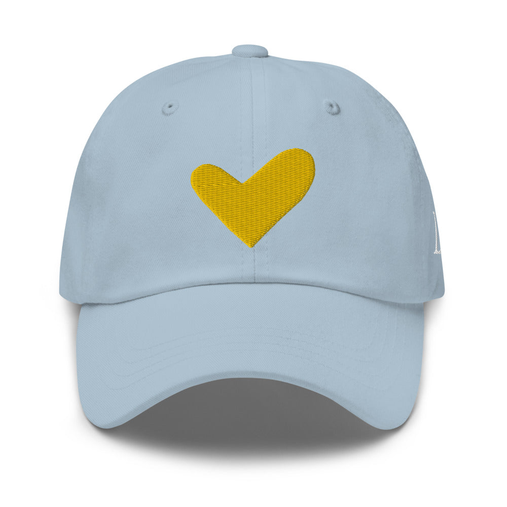 Yellow Solo Heart Dad Cap