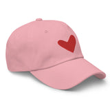 Red Solo Heart Dad Cap