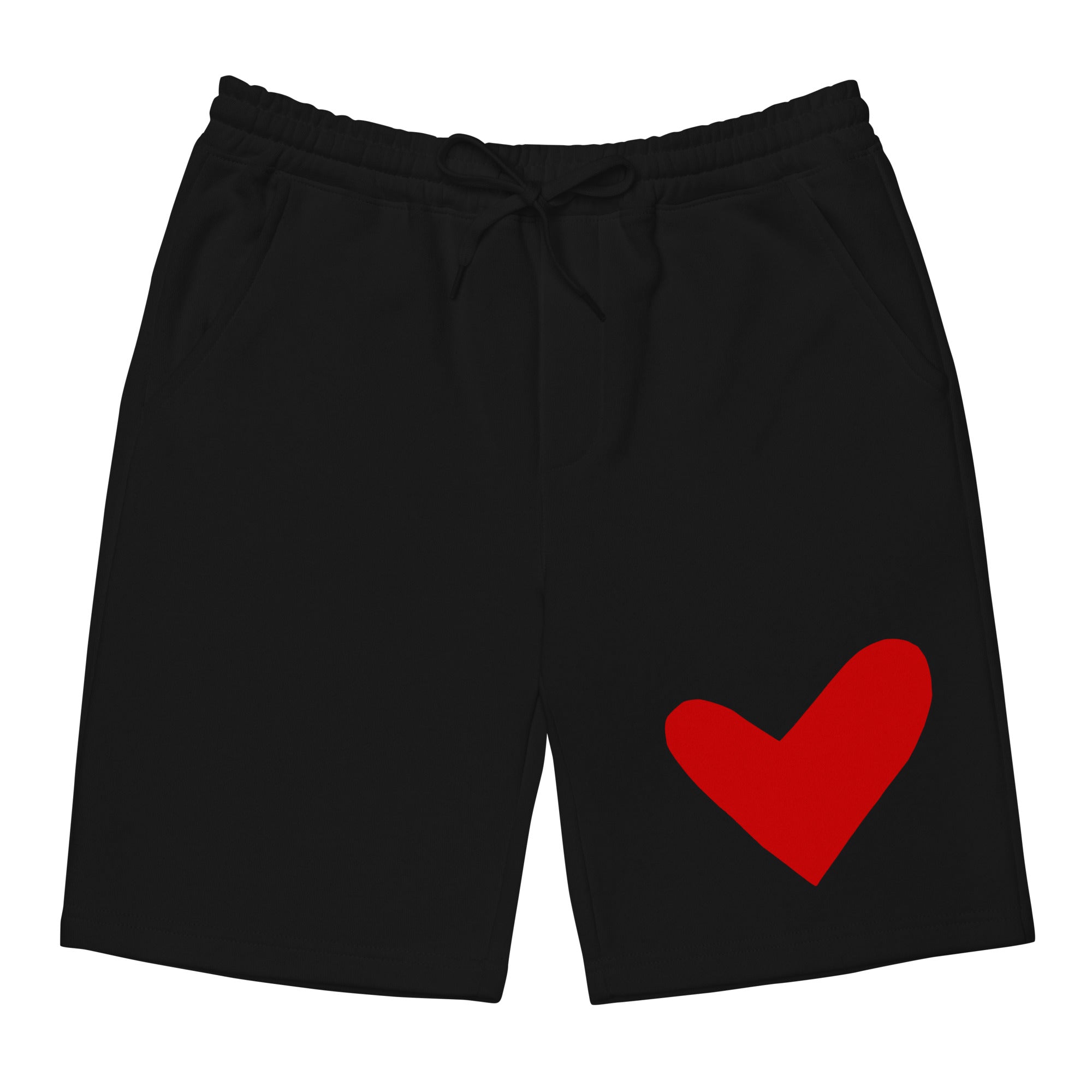 Red Solo Heart Shorts
