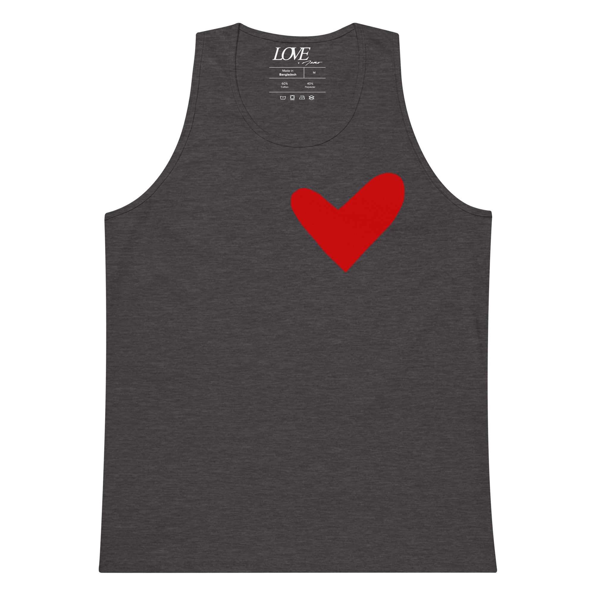 Red Solo Heart Tank Top