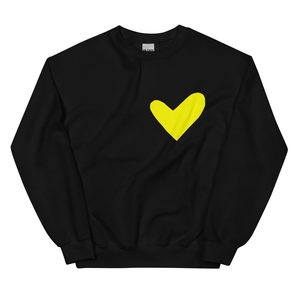 Yellow Solo Heart Sweatshirt