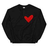 Red Solo Heart Sweatshirt