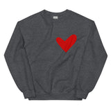 Red Solo Heart Sweatshirt