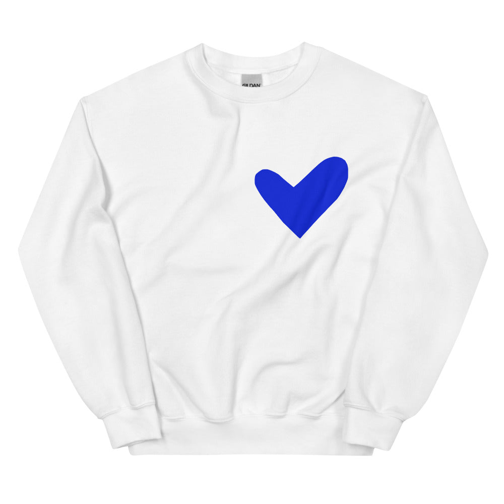 Blue Solo Heart Sweatshirt