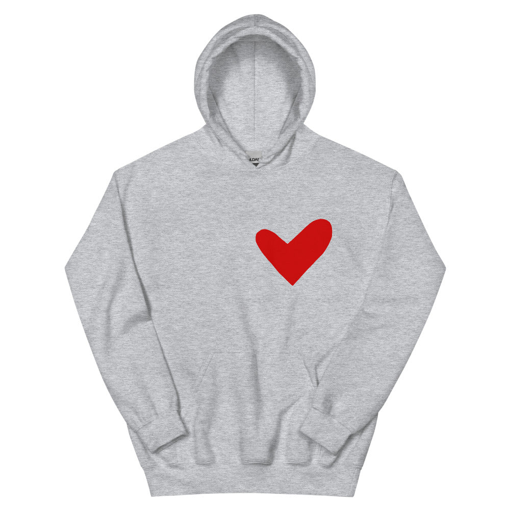 Red Solo Heart Hoodie